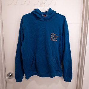 Blue The Future Is On Mars Hoodie